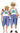 FUN WORLD - Costume Adulte Voyageur Kitsch - Party Shop