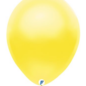 Sac De 12 Ballons Funsational - Jaune Perlé - Party Shop
