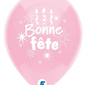 Sac De 8 Ballons Funsational - Chandelle Multicolores "Bonne Fête" - Party Shop