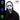 Ghost Face adult color change light up mask with shroud