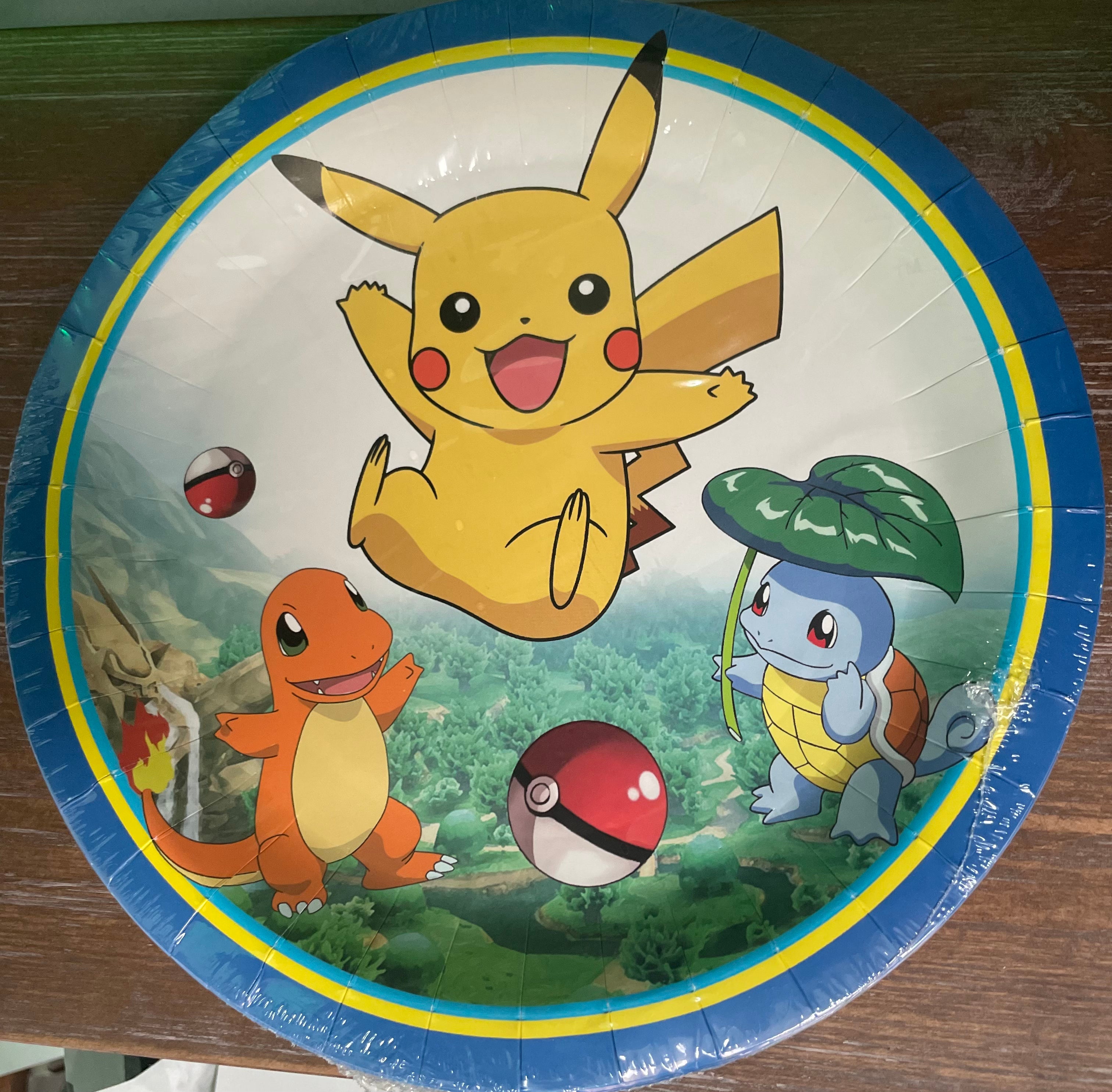 Assiettes 9Po (10) - Pokémon - Party Shop