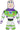 IMPORTS DRAGON - Peluche Pixar Buzz l’Éclair – Toy Story – 35,6 cm - Party Shop