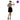MOM - Female mime costume M-L – beret, striped shirt and suspender skirt. Perfect circus mime outfit for Halloween, cosplay, theatre & carnival. Party Shop.