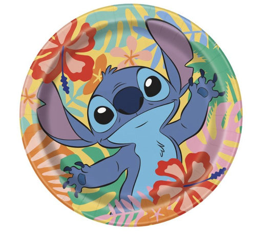 Unique - Assiettes 9po (8) - Disney Stitch - Party Shop