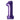Airise - Ballon Mylar Supershape Chiffre 1 - Violet 34po - Party Shop