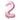 Airise - Ballon Mylar Supershape Chiffre 2- Rose bébé 34po - Party Shop