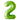 Airise - Ballon Mylar Supershape Chiffre 2 - Vert 34po - Party Shop