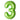 Airise - Ballon Mylar Supershape Chiffre 3 - Vert 34po - Party Shop