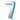 Airise - Ballon Mylar Supershape Chiffre 7 - Bleu Ciel 34po - Party Shop