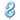 Airise - Ballon Mylar Supershape Chiffre 8 - Bleu Ciel 34po - Party Shop
