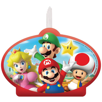 Bougie De Fête - Super Mario - Party Shop