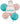 Anagram - Bouquet De 5 Ballons Mylar - Happy Birthday Rose Menthe - Party Shop