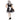 Plus size Broken Doll costume for adult women – creepy Halloween dress with choker, hair bow, and footless tights- FunWorld - Party Shop