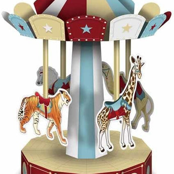 Centre De Table 3D - Carrousel Cirque Vintage - Party Shop