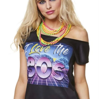 Chandail pour Femme " I Love the 80's" - Party Shop