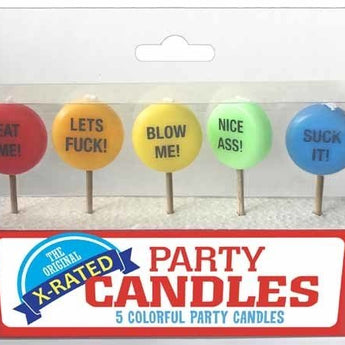 Chandelles Colorées - X-Rated (5) - Party Shop