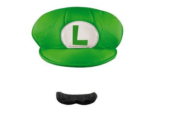 Chapeau Et Moustache De Luigi Adulte - Party Shop