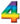 Beistle Co. - Chiffre De Plastique 11" #4 - Party Shop