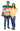 FUN WORLD - Chip and Salsa couple costume for adults with photo-real printed tunics, front and back – fun and lightweight food duo outfit for Halloween or Cinco de Mayo - Party Shop