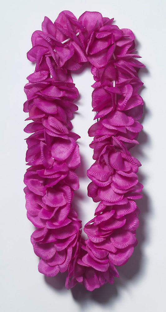 RUBIES - Collier Hawaïen À Fleurs Violettes Deluxe (Lei) - Party Shop