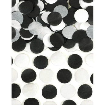 Confetti De Papier 0.8Oz - Noir & Blanc - Party Shop