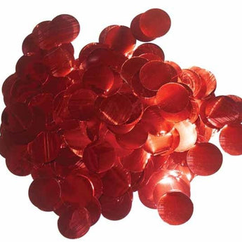 Confetti Rond Métallique 0.8Oz - Rouge - Party Shop