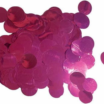 Confettis Rond Métallique 0.8Oz - Rose Foncé - Party Shop