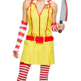 Costume Adulte -Clown De Fast Food - Party Shop