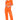 Costume Adulte - Combinaison De Prisonnier Orange Pour Femme - Party Shop
