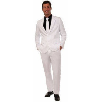 Costume Adulte - Complet-Cravate Blanc - Party Shop