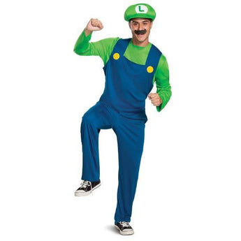 Costume Adulte Deluxe - Luigi - Party Shop