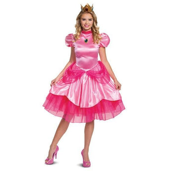 Costume Adulte Deluxe - Princesse Peach - Super Mario - Party Shop