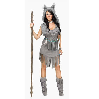 Costume Adulte - "Elle Danse Avec Les Loups" - Party Shop