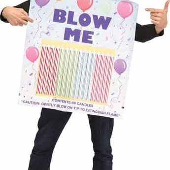 Costume Adulte Humoristique - Chandelles "Blow Me" - Party Shop