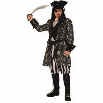 Costume Adulte - Pirate Black Skull - Party Shop