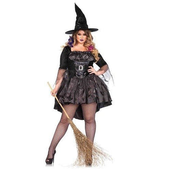 Costume Adulte Plus - Maitresse De Magie Noire - Party Shop