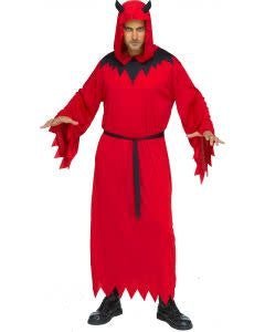 Costume Adulte - Robe de Diable à Capuche - Party Shop