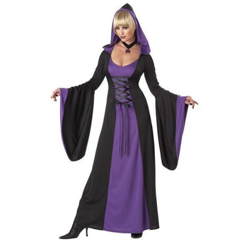 Costume Adulte Robe Gothique - Mauve Et Noir - Party Shop