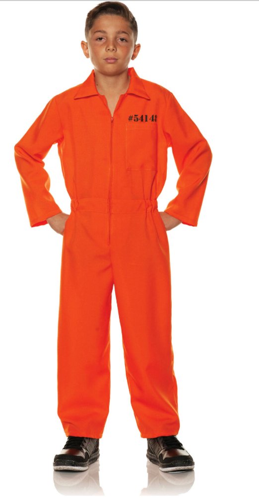 Costume Enfant - Combinaison Orange - Party Shop