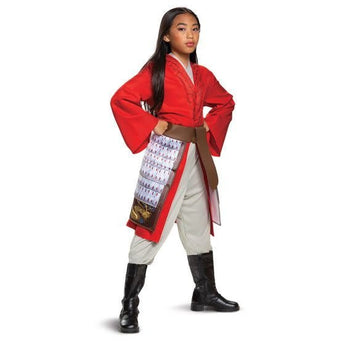 Costume Enfant Deluxe - Disney Mulan - Robe Rouge - Party Shop