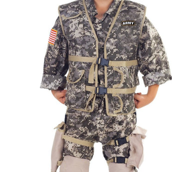 Costume Enfant Deluxe - Soldat Militaire - Party Shop