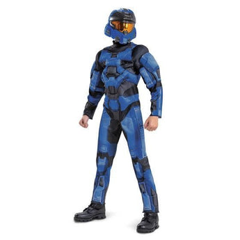 Costume Enfant Deluxe - Spartan Bleu - Halo - Party Shop