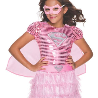 Costume Enfant - Supergirl Rose - Party Shop