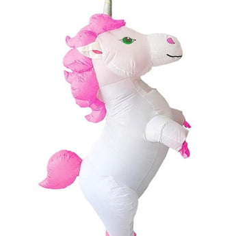 Costume Gonflable Adulte - Licorne Blanche - Party Shop