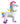studio Halloween - Costume Gonflable Enfant - Licorne À 4 Pattes - Party Shop