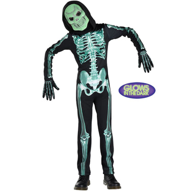 Amscan - Costume Enfant - Squelette Glow In The Dark - Party Shop