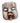 Creepy doll face mask with realistic vintage look – adult size Halloween accessory - Funworld - Party Shop
