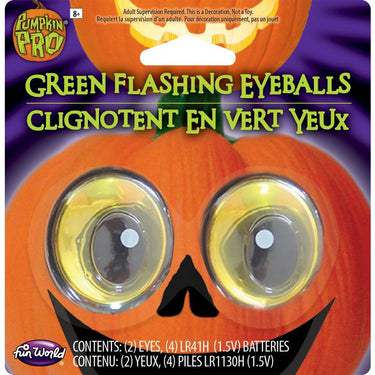 FUN WORLD - Décoration Pour Citrouille - Yeux Brillants Led - Party Shop