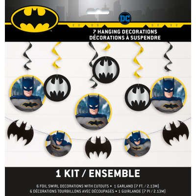Unique - Décorations À Suspendres (7) - Batman - Party Shop