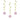 Unique - Décorations Suspendues (3) Baby Shower - Coeurs Rose - Party Shop
